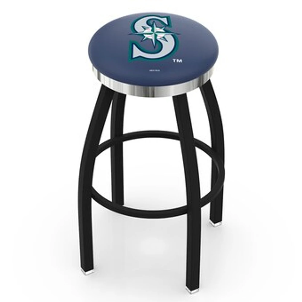 Seattle Mariners 30" Swivel Counter Stool with Chrome Accent