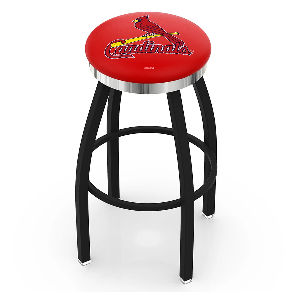 St. Louis Cardinals 30" Swivel Counter Stool with Chrome Accent