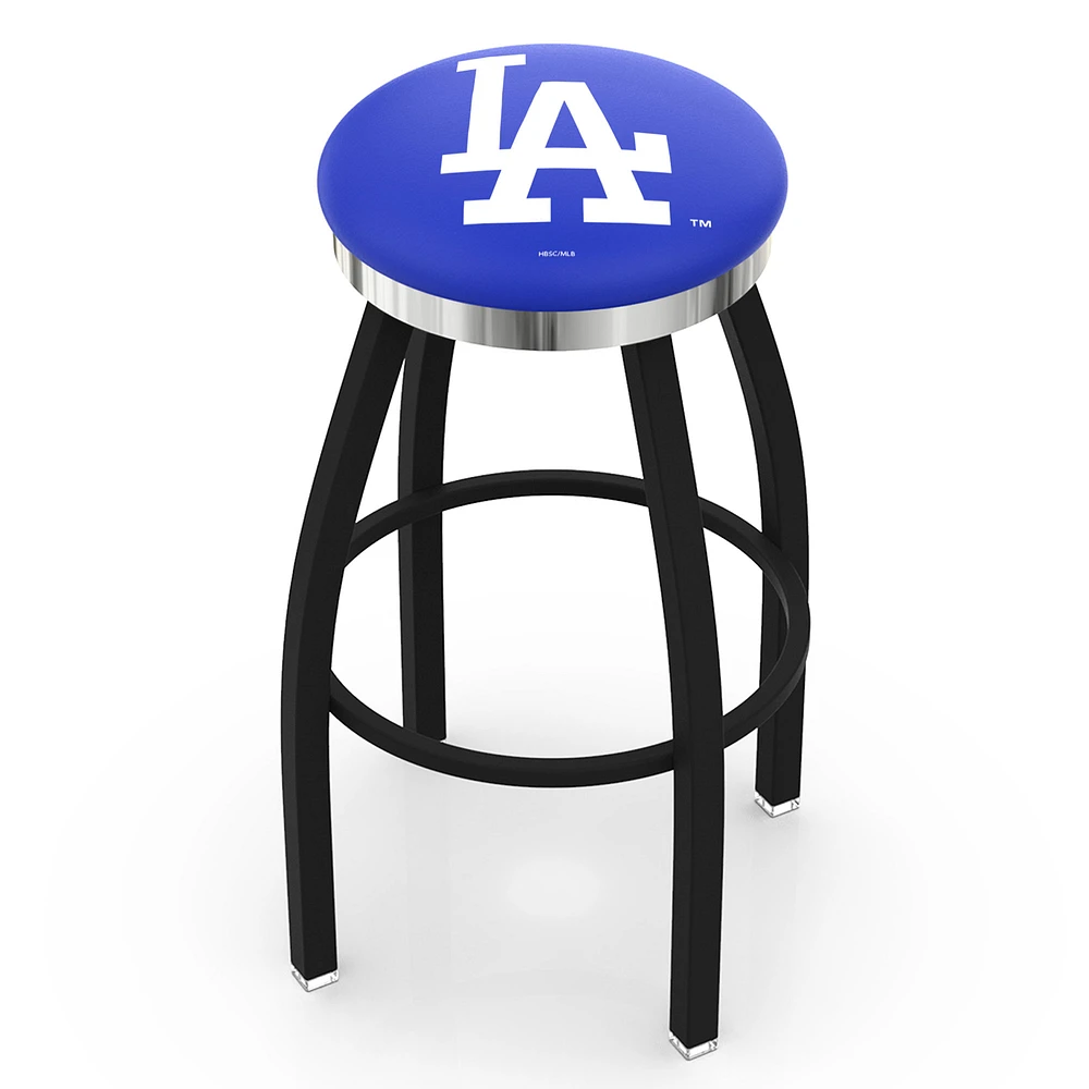 Los Angeles Dodgers 36" Swivel Counter Stool with Chrome Accent