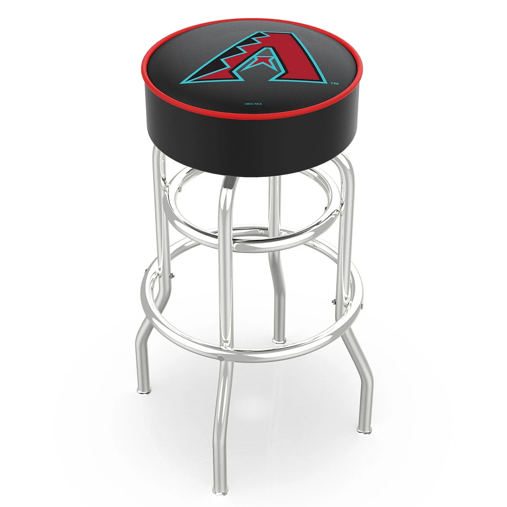 Arizona Diamondbacks 30" Double Ring Chrome Swivel Counter Stool