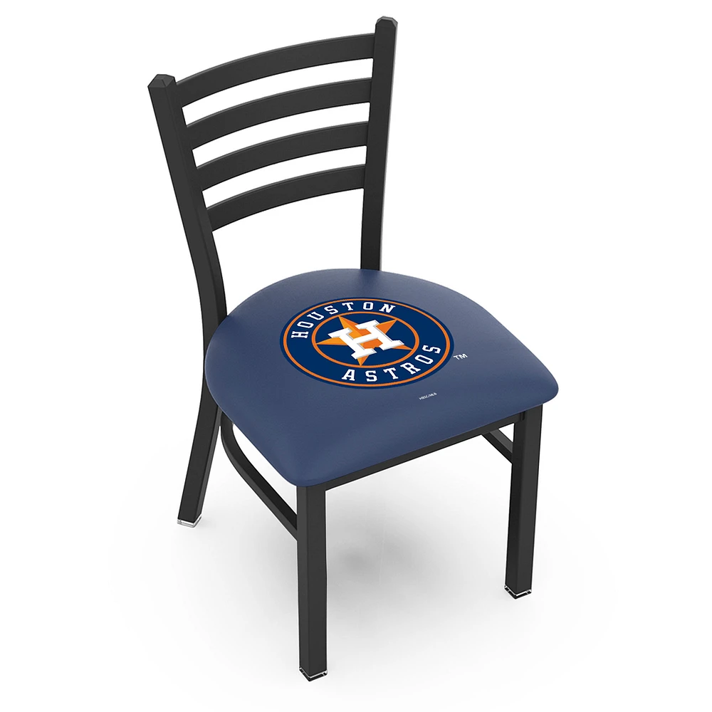 Houston Astros 18" Chair with Black Wrinkle Finish