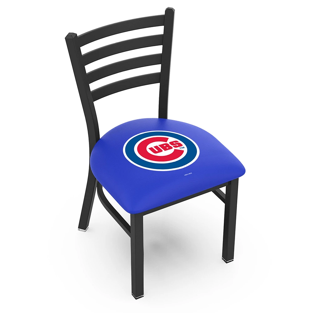 Chicago Cubs 18" Chair with Black Wrinkle Finish
