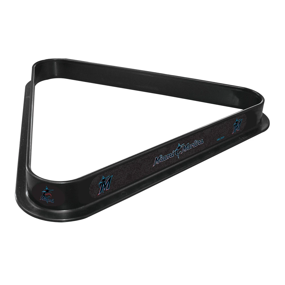 Miami Marlins Billiard Racking Triangle