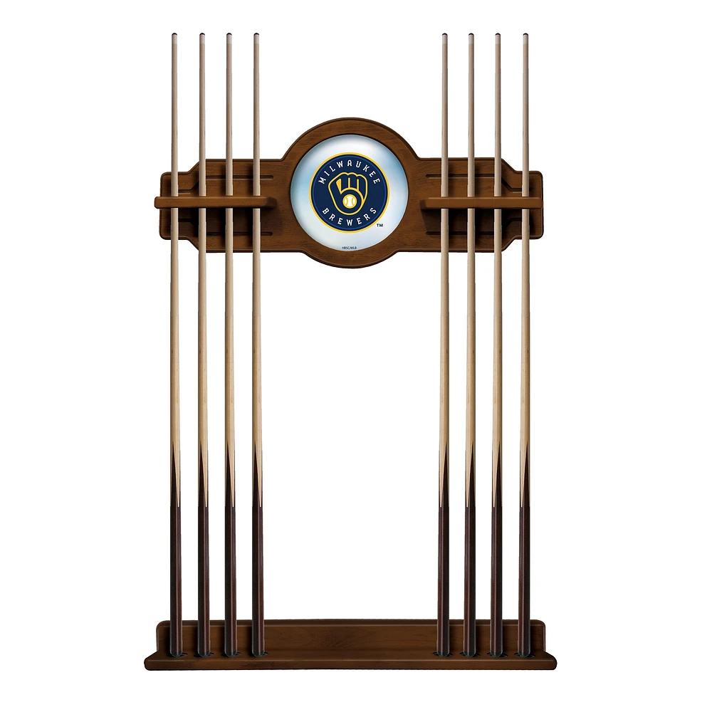 Chardonnay Milwaukee Brewers Eight Stick Wood Pool Cue Rack