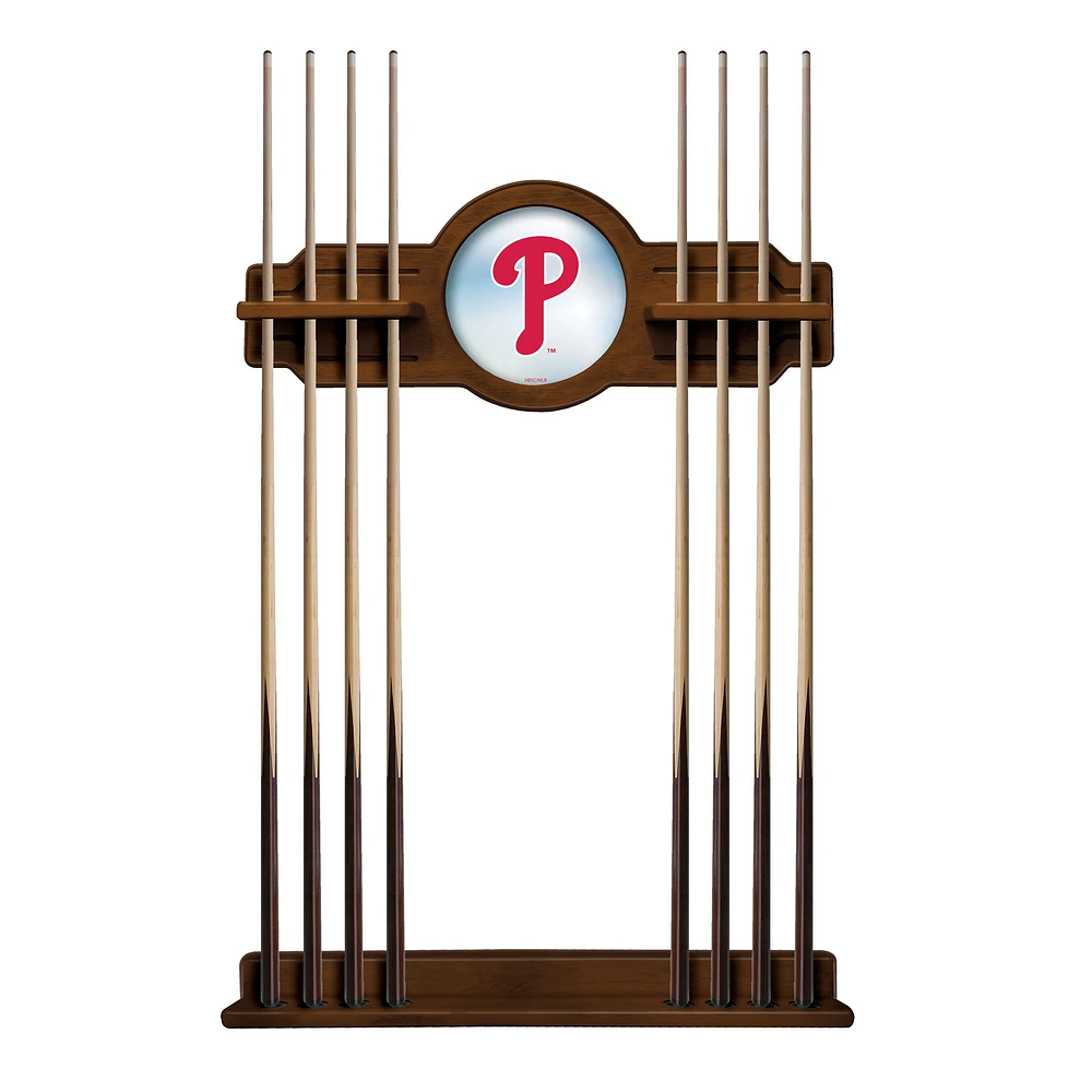Chardonnay Philadelphia Phillies Eight Stick Wood Pool Cue Rack