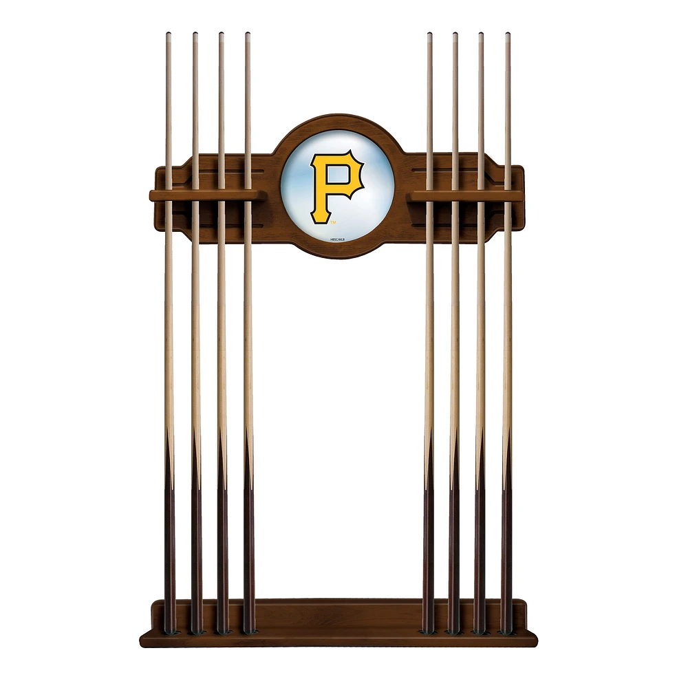 Chardonnay Pittsburgh Pirates Eight Stick Wood Pool Cue Rack