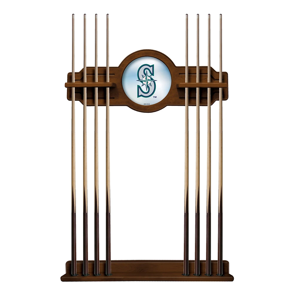 Chardonnay Seattle Mariners Eight Stick Wood Pool Cue Rack