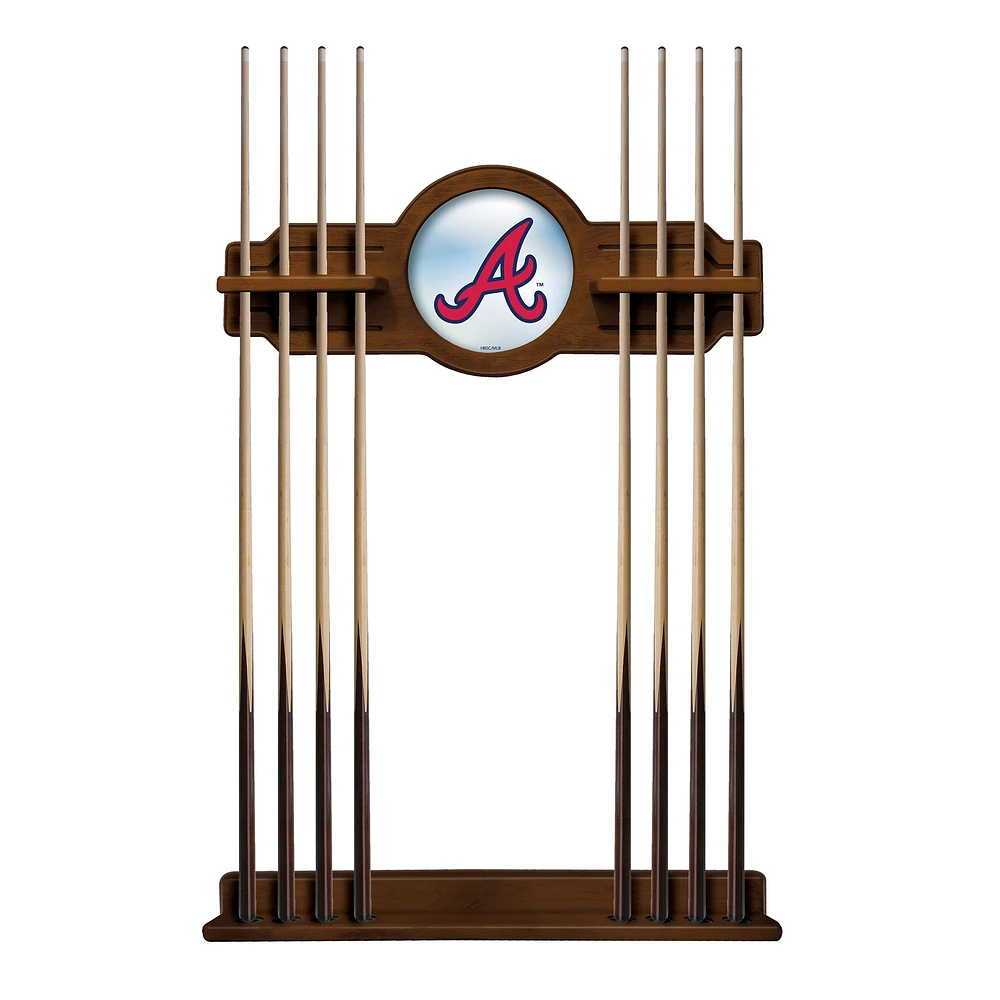 Chardonnay Atlanta Braves Eight Stick Wood Pool Cue Rack