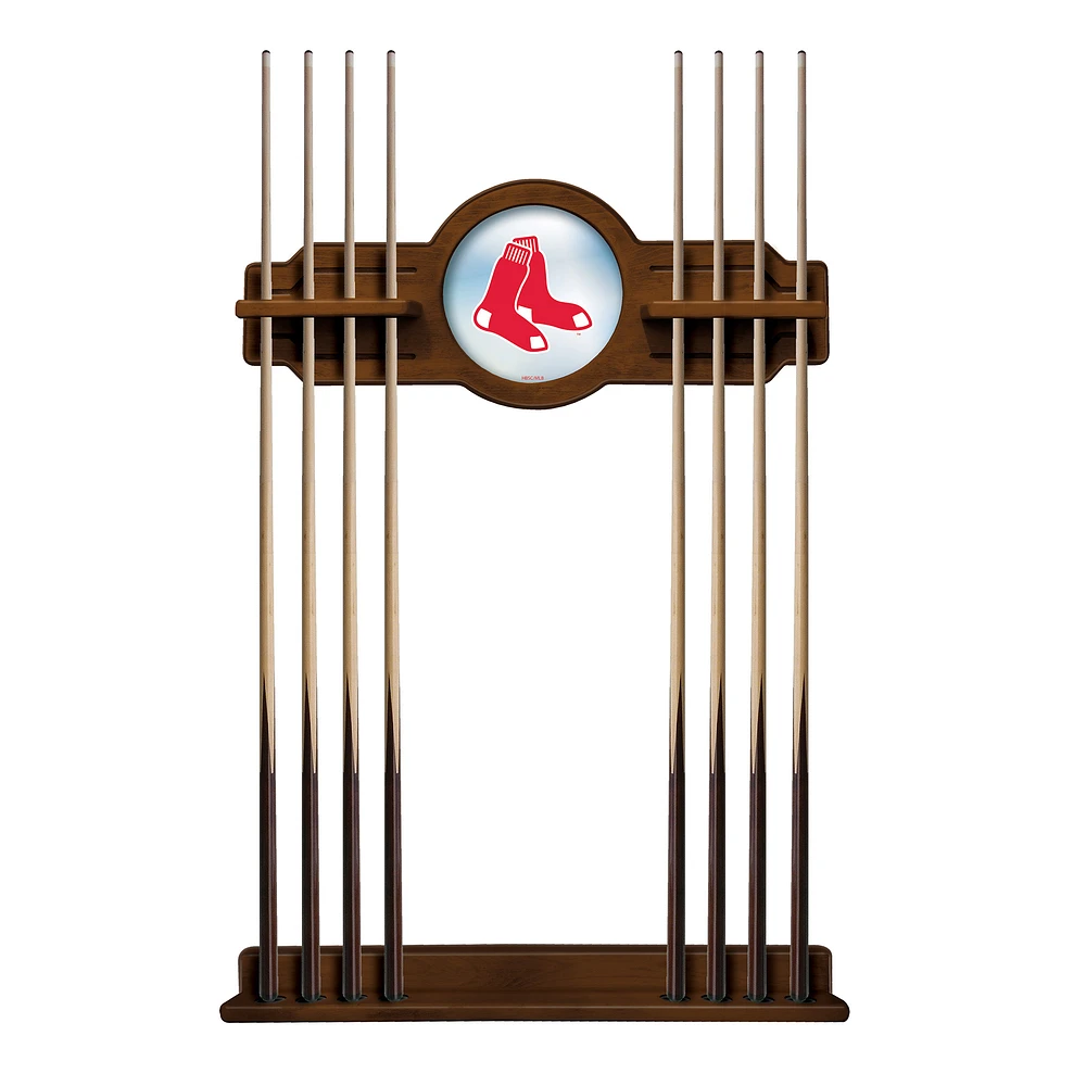 Chardonnay Boston Red Sox Eight Stick Wood Pool Cue Rack