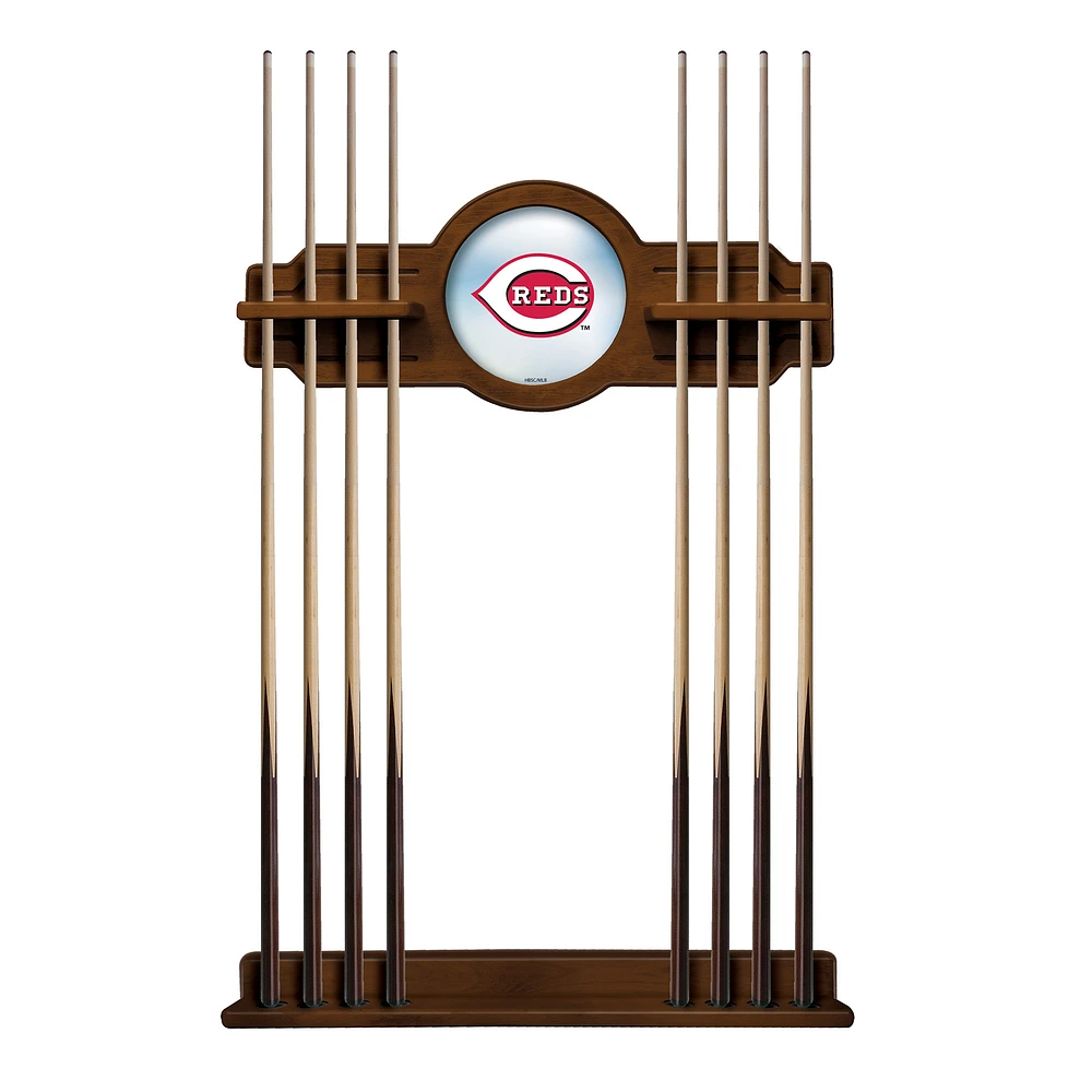 Chardonnay Cincinnati Reds Eight Stick Wood Pool Cue Rack