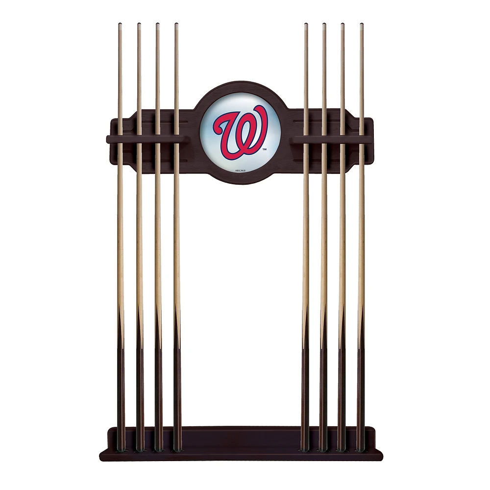 English Tudor Washington Nationals Eight Stick Wood Pool Cue Rack