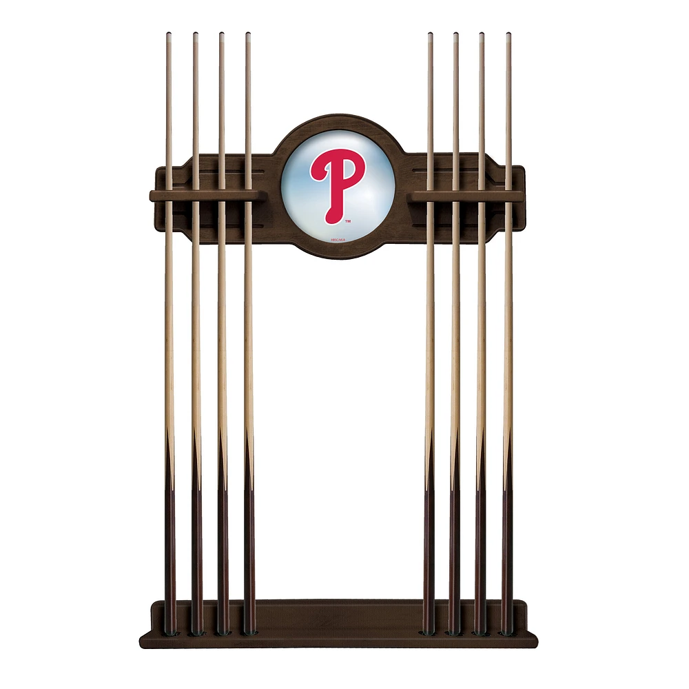 Navajo Philadelphia Phillies Eight Stick Wood Pool Cue Rack