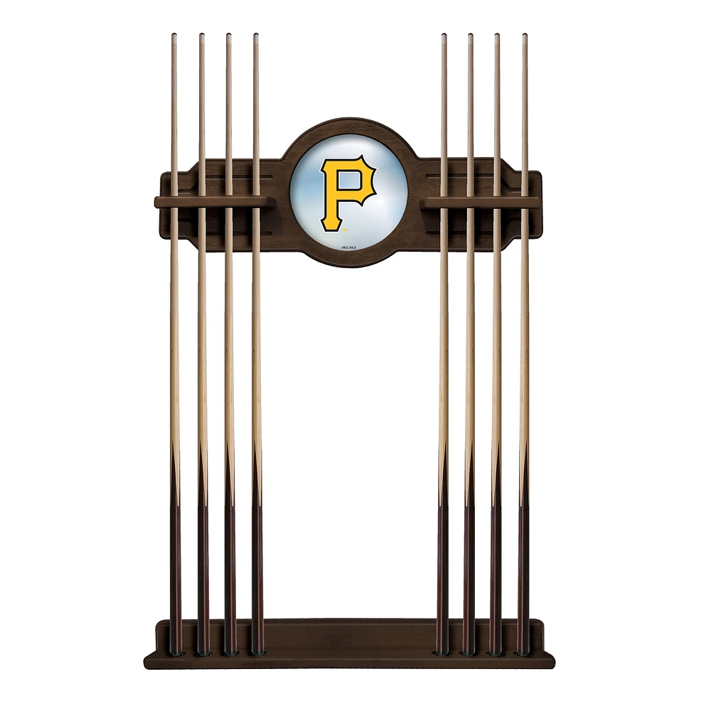 Navajo Pittsburgh Pirates Eight Stick Wood Pool Cue Rack