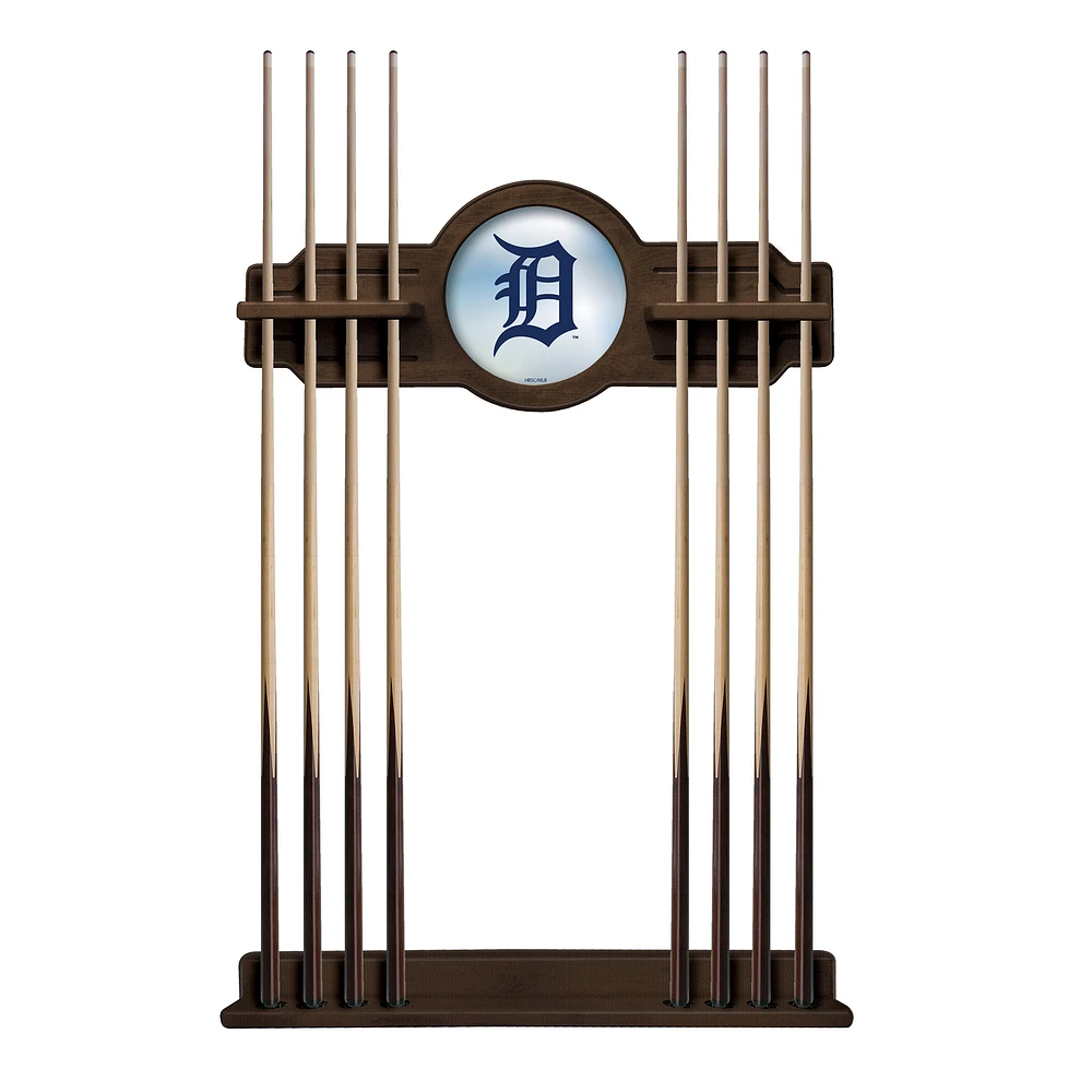 Navajo Detroit Tigers Eight Stick Wood Pool Cue Rack