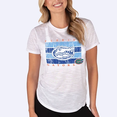 Women's Concepts Sport White Florida Gators Infuse Lightweight Slub Knit Top