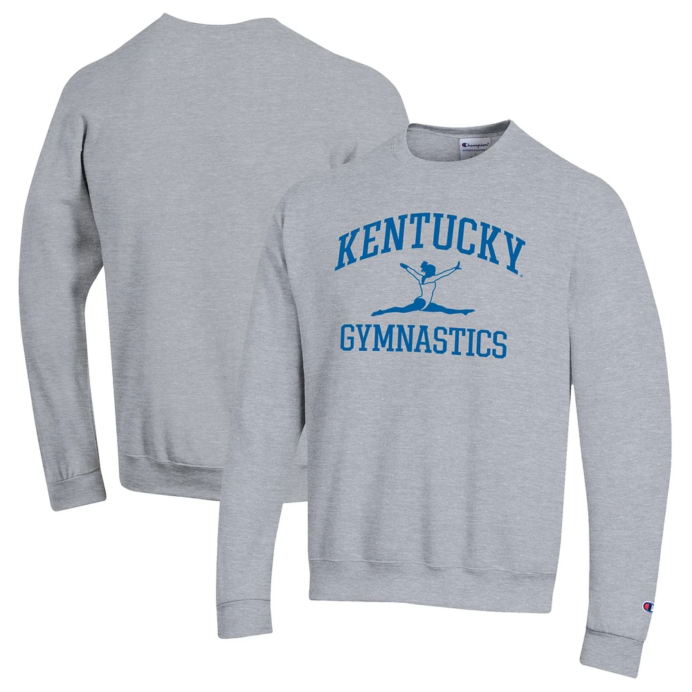 Men's Champion Gray Kentucky Wildcats Powerblend Crewneck Sweatshirt
