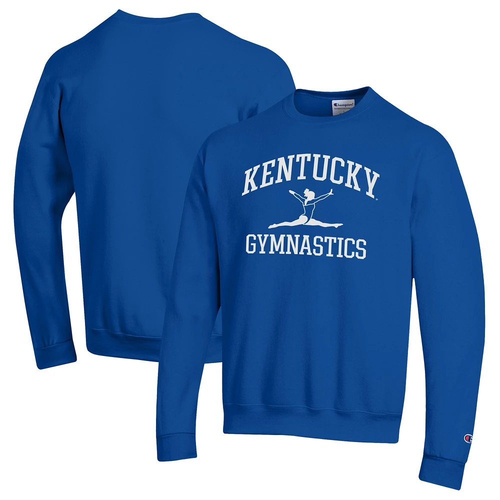 Men's Champion Royal Kentucky Wildcats Powerblend Crewneck Sweatshirt