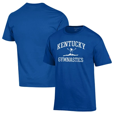 Men's Champion Royal Kentucky Wildcats Icon Gymnastics T-Shirt