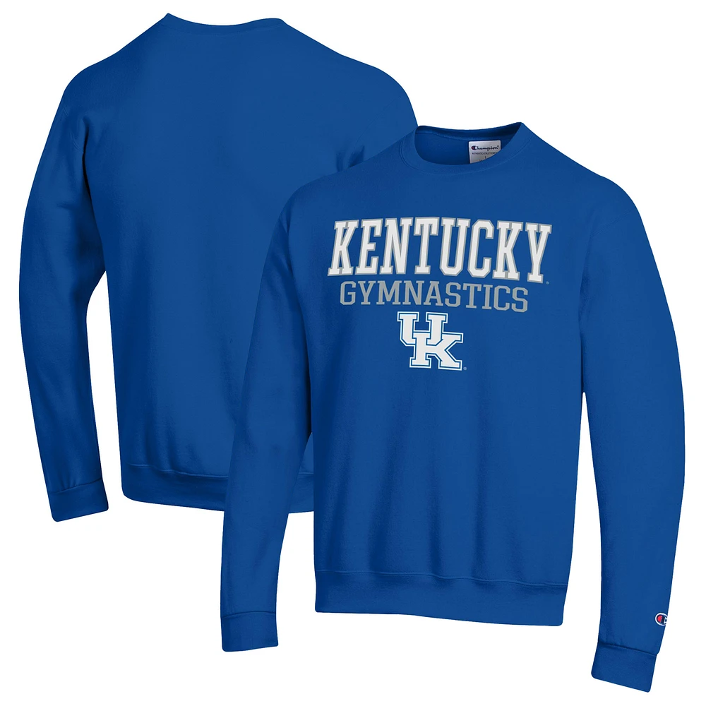 Men's Champion Royal Kentucky Wildcats Powerblend Crewneck Sweatshirt