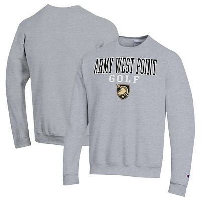 Men's Champion Gray Army Black Knights Powerblend Crewneck Sweatshirt