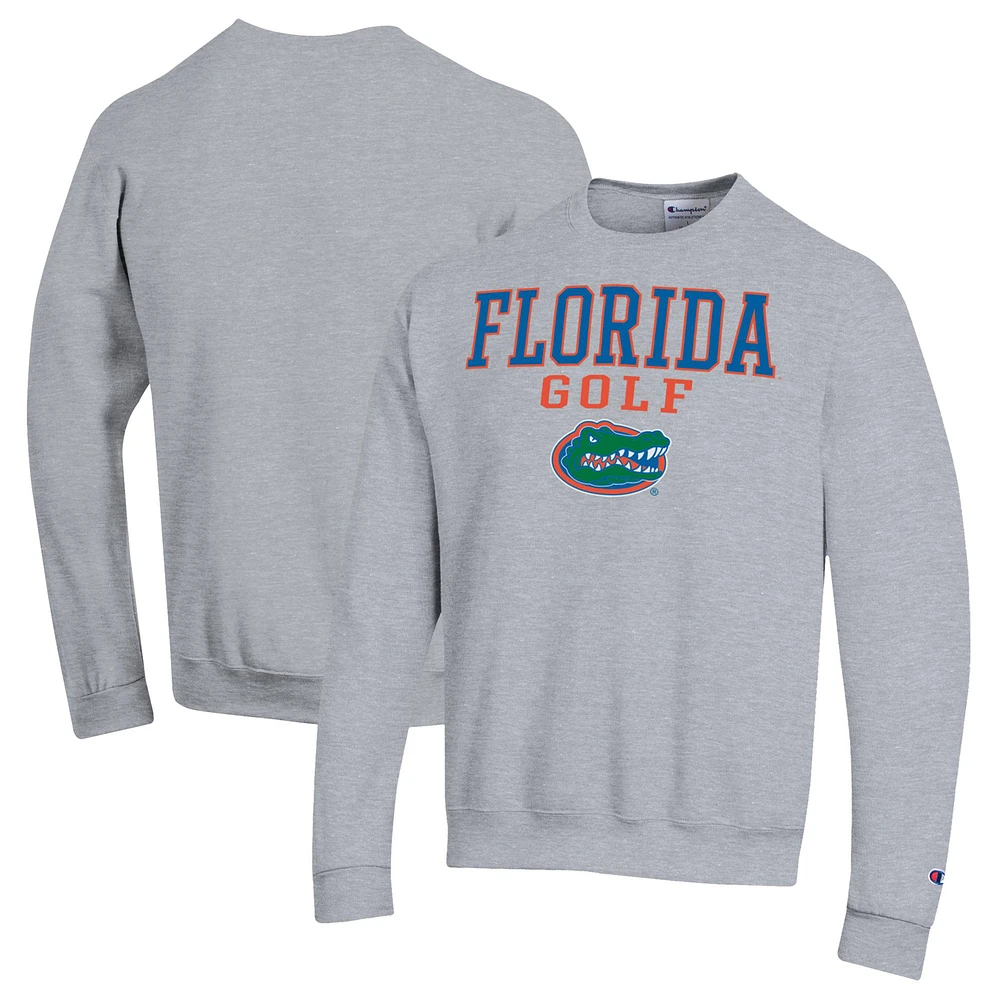 Men's Champion Gray Florida Gators Powerblend Crewneck Sweatshirt