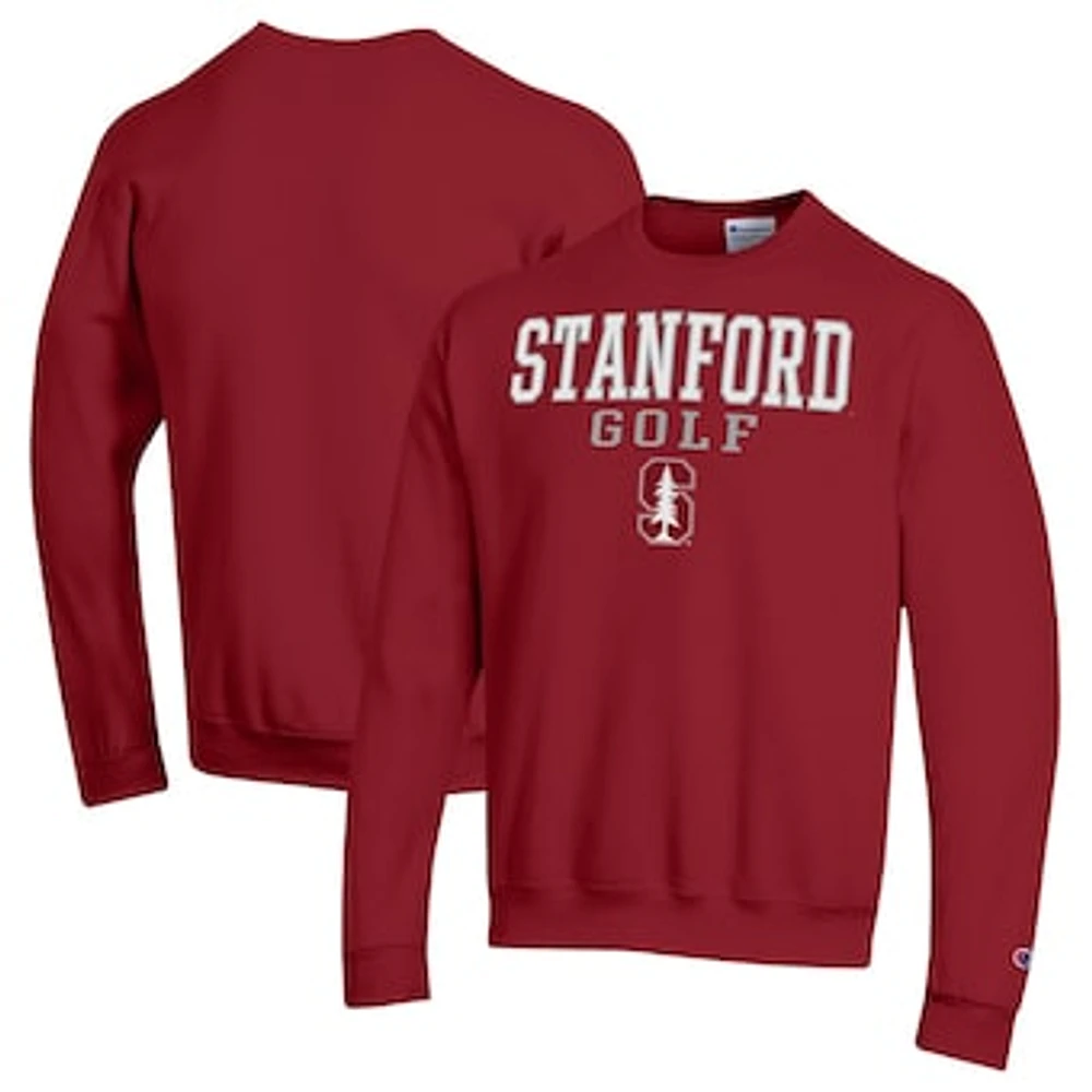 Men's Champion Cardinal Stanford Powerblend Crewneck Sweatshirt