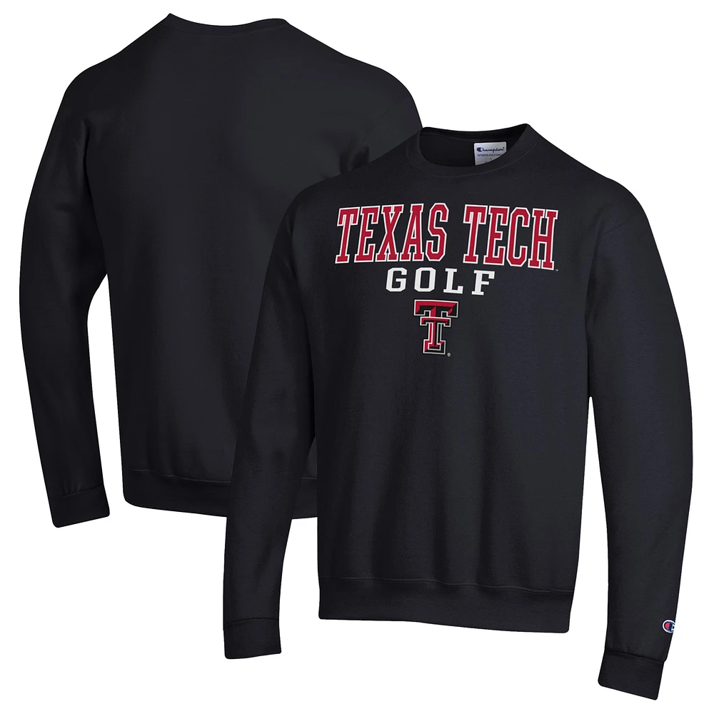 Men's Champion Red Texas Tech Raiders Powerblend Crewneck Sweatshirt