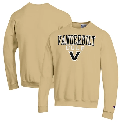 Men's Champion Gold Vanderbilt Commodores Powerblend Crewneck Sweatshirt