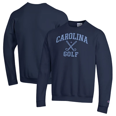 Men's Champion Navy North Carolina Tar Heels Powerblend Crewneck Sweatshirt