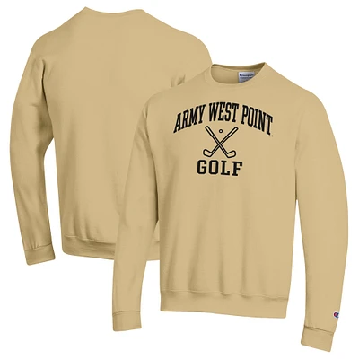 Men's Champion Gold Army Black Knights Powerblend Crewneck Sweatshirt