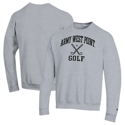 Men's Champion Gray Army Black Knights Powerblend Crewneck Sweatshirt