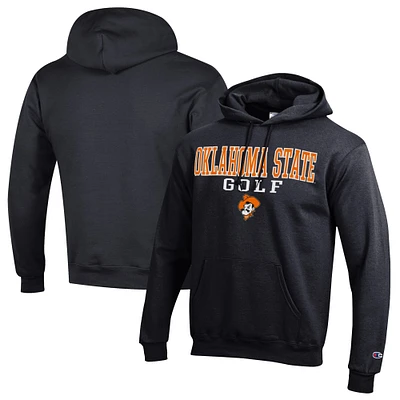 Men's Champion Oklahoma State Cowboys Stacked Golf Powerblend Pullover Hoodie