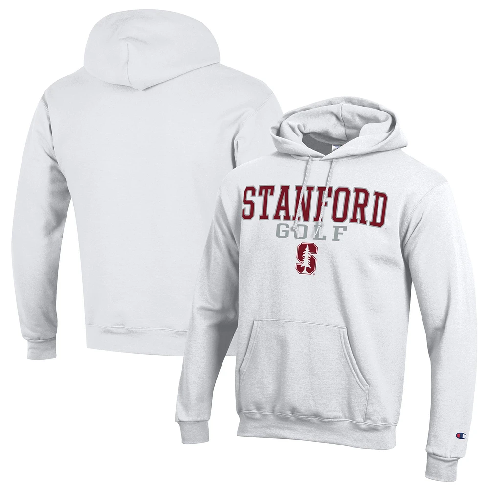 Men's Champion Stanford Cardinal Stacked Golf Powerblend Pullover Hoodie