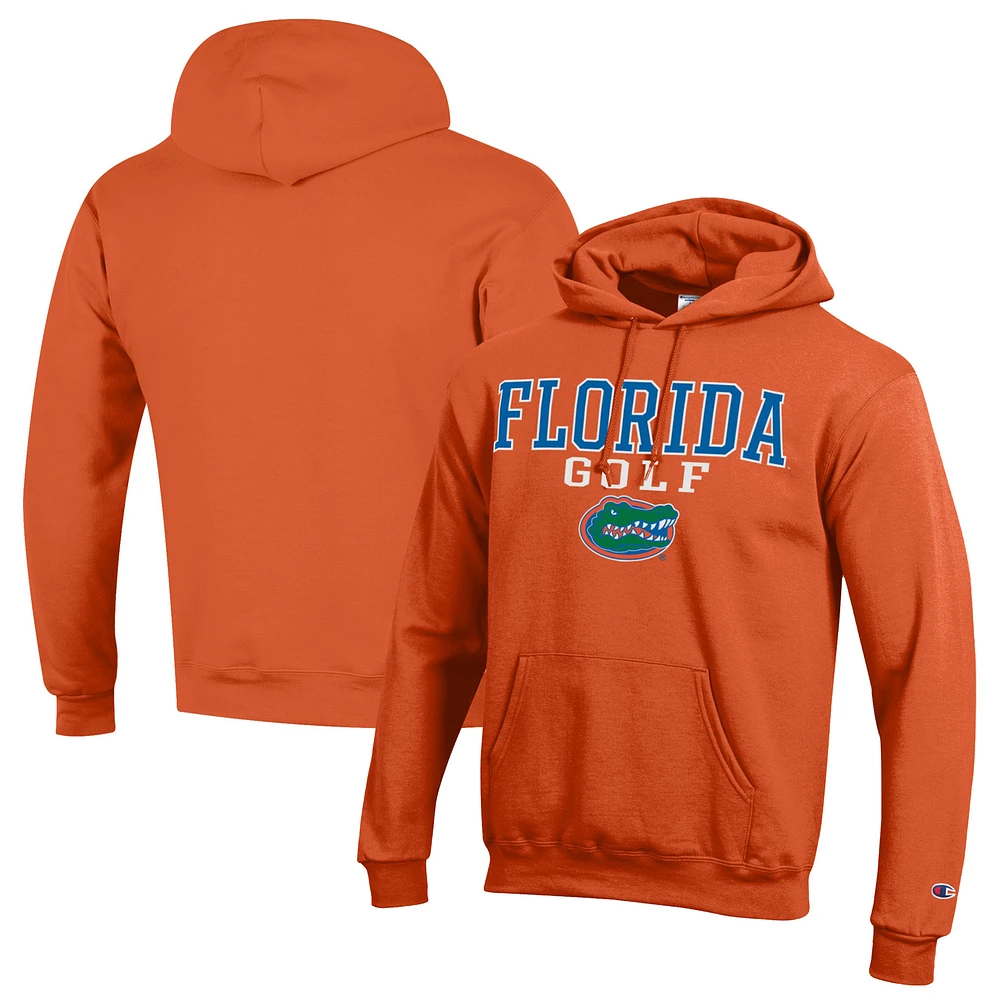 Men's Champion Florida Gators Stacked Golf Powerblend Pullover Hoodie