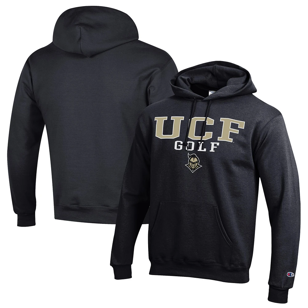Men's Champion UCF Knights Stacked Golf Powerblend Pullover Hoodie
