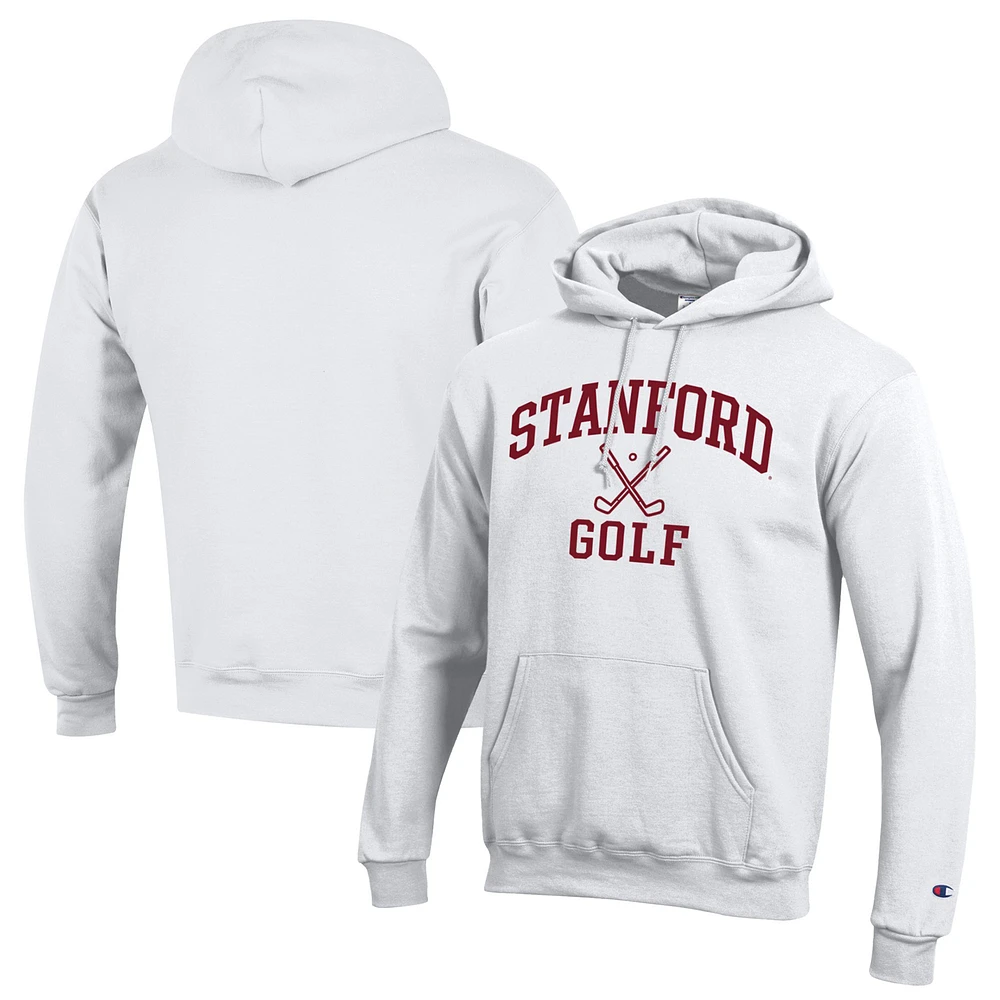 Men's Champion Stanford Cardinal Icon Golf Powerblend Pullover Hoodie