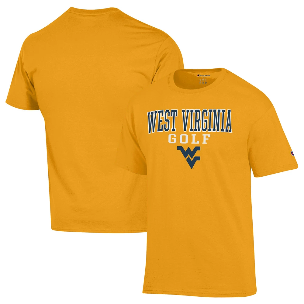 Men's Champion Gold West Virginia Mountaineers Short Sleeve T-Shirt