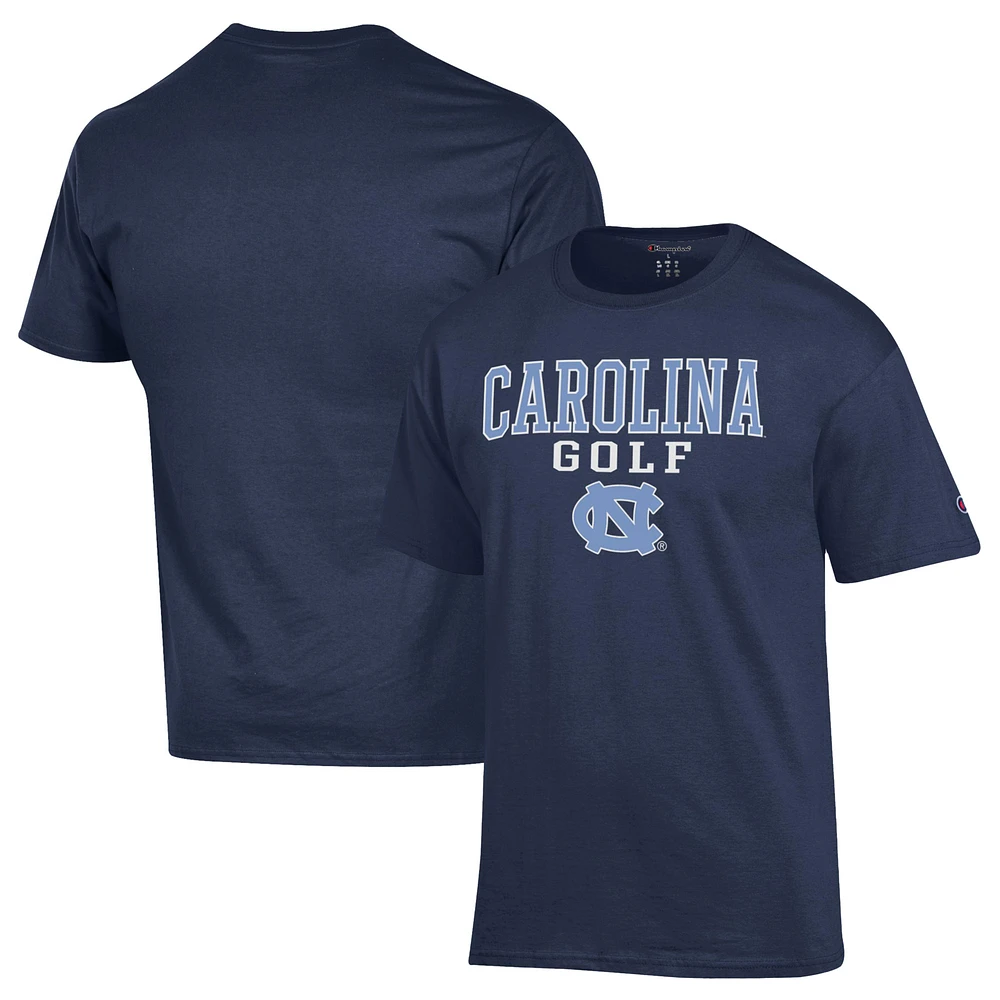Men's Champion Navy North Carolina Tar Heels Short Sleeve T-Shirt