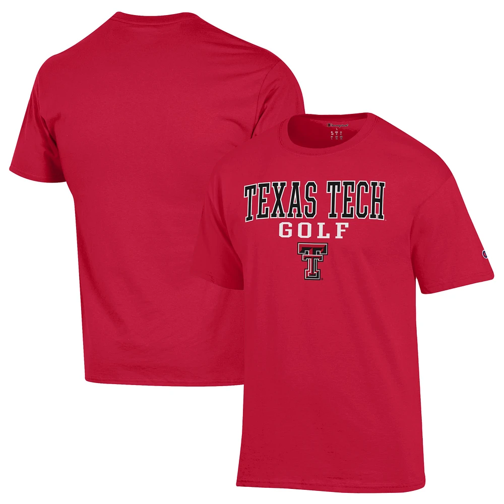 Men's Champion Red Texas Tech Raiders Short Sleeve T-Shirt