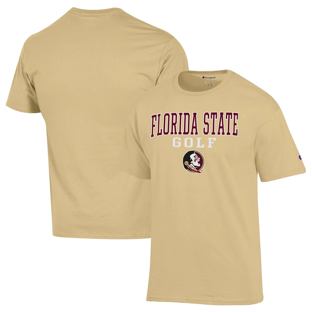 Men's Champion Gold Florida State Seminoles Short Sleeve T-Shirt