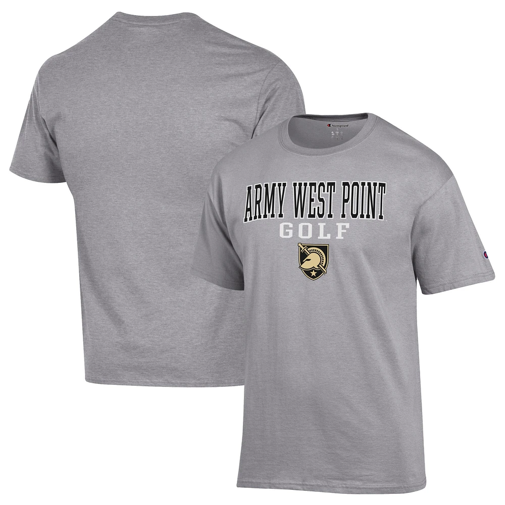 Men's Champion Gray Army Black Knights Short Sleeve T-Shirt