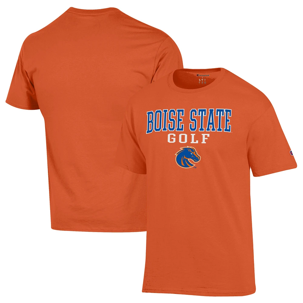 Men's Champion Orange Boise State Broncos Short Sleeve T-Shirt