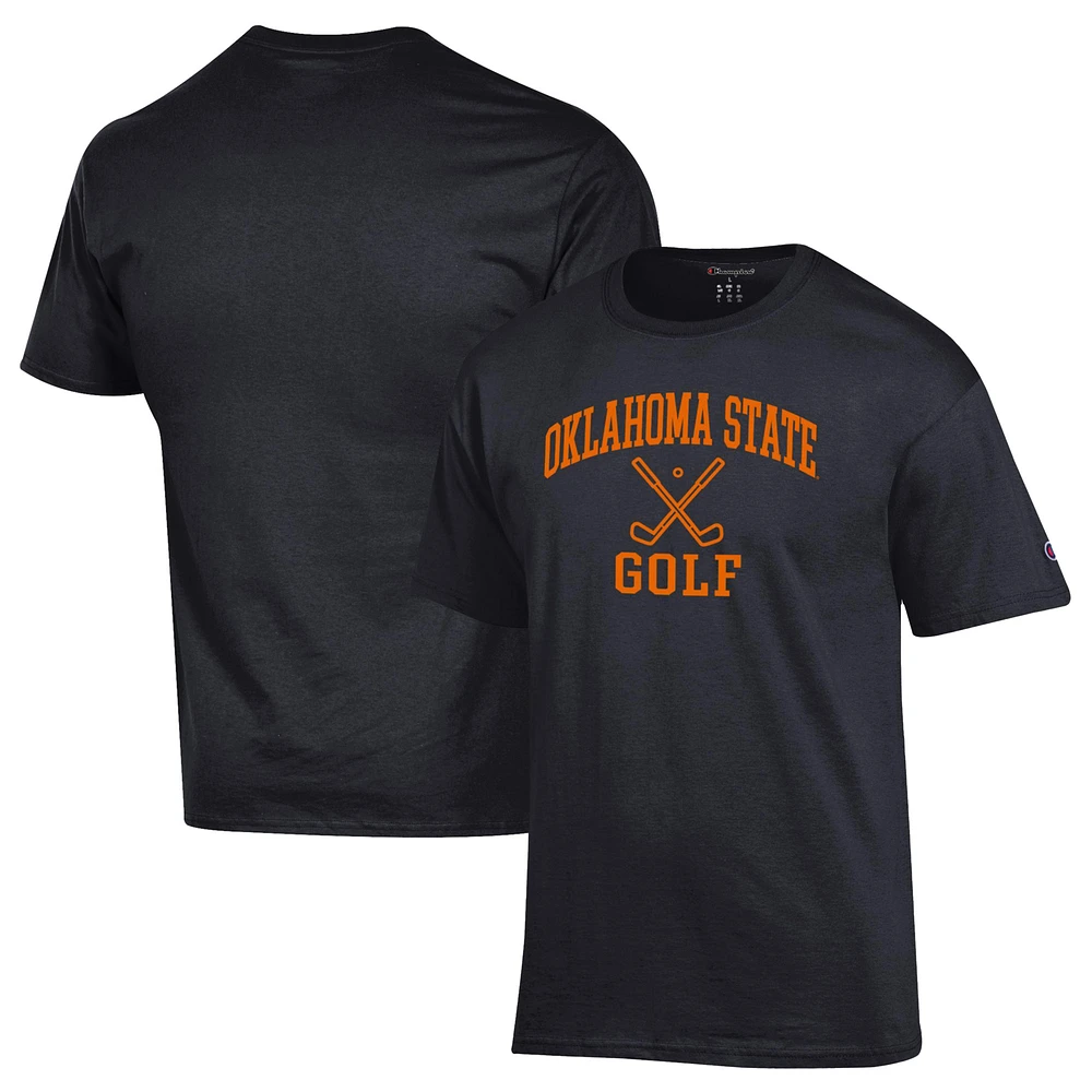 Men's Champion Oklahoma State Cowboys Icon Golf T-Shirt