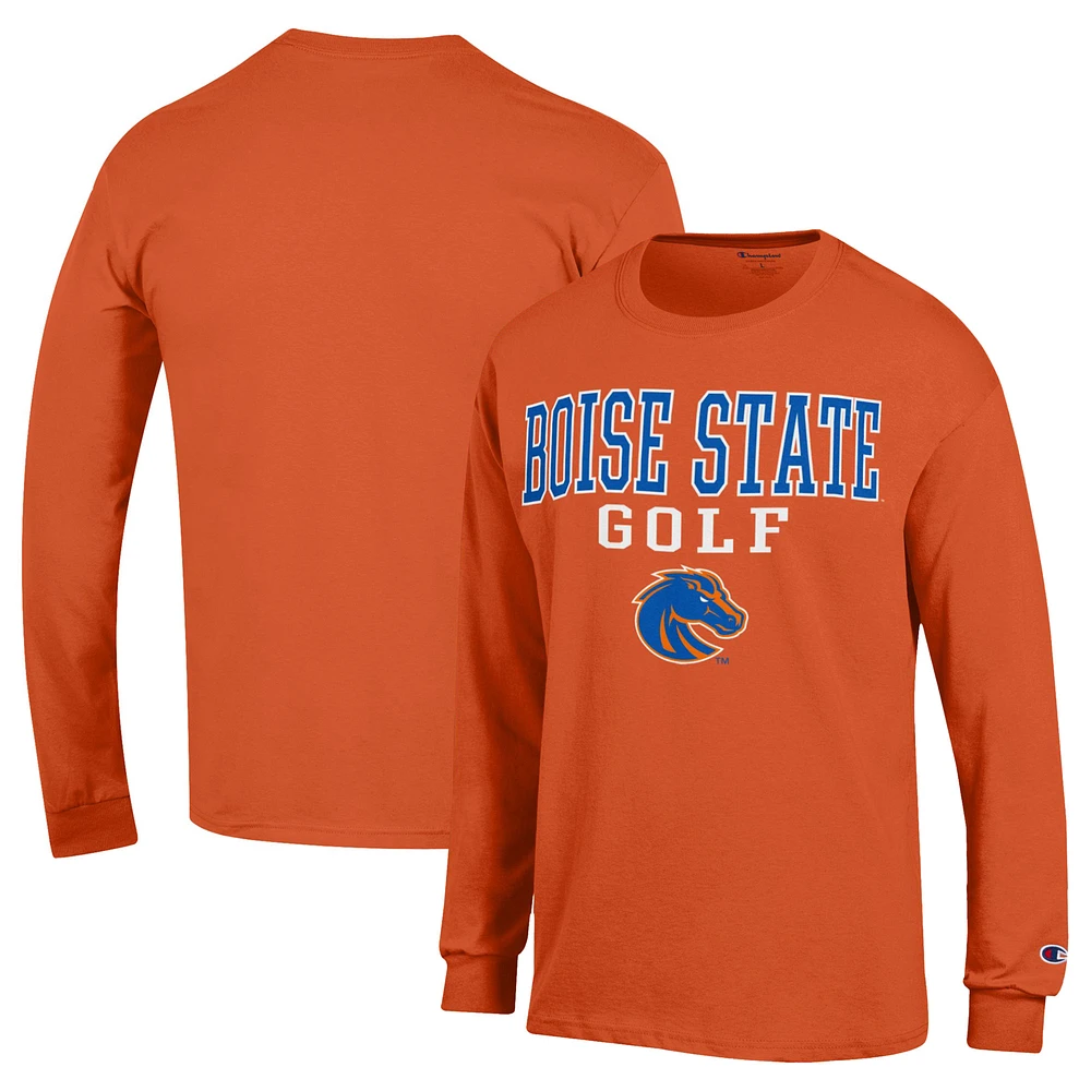 Men's Champion Orange Boise State Broncos Long Sleeve T-Shirt