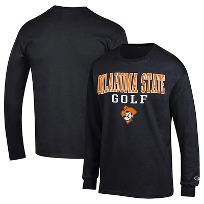 Men's Champion Black Oklahoma State Cowboys Long Sleeve T-Shirt