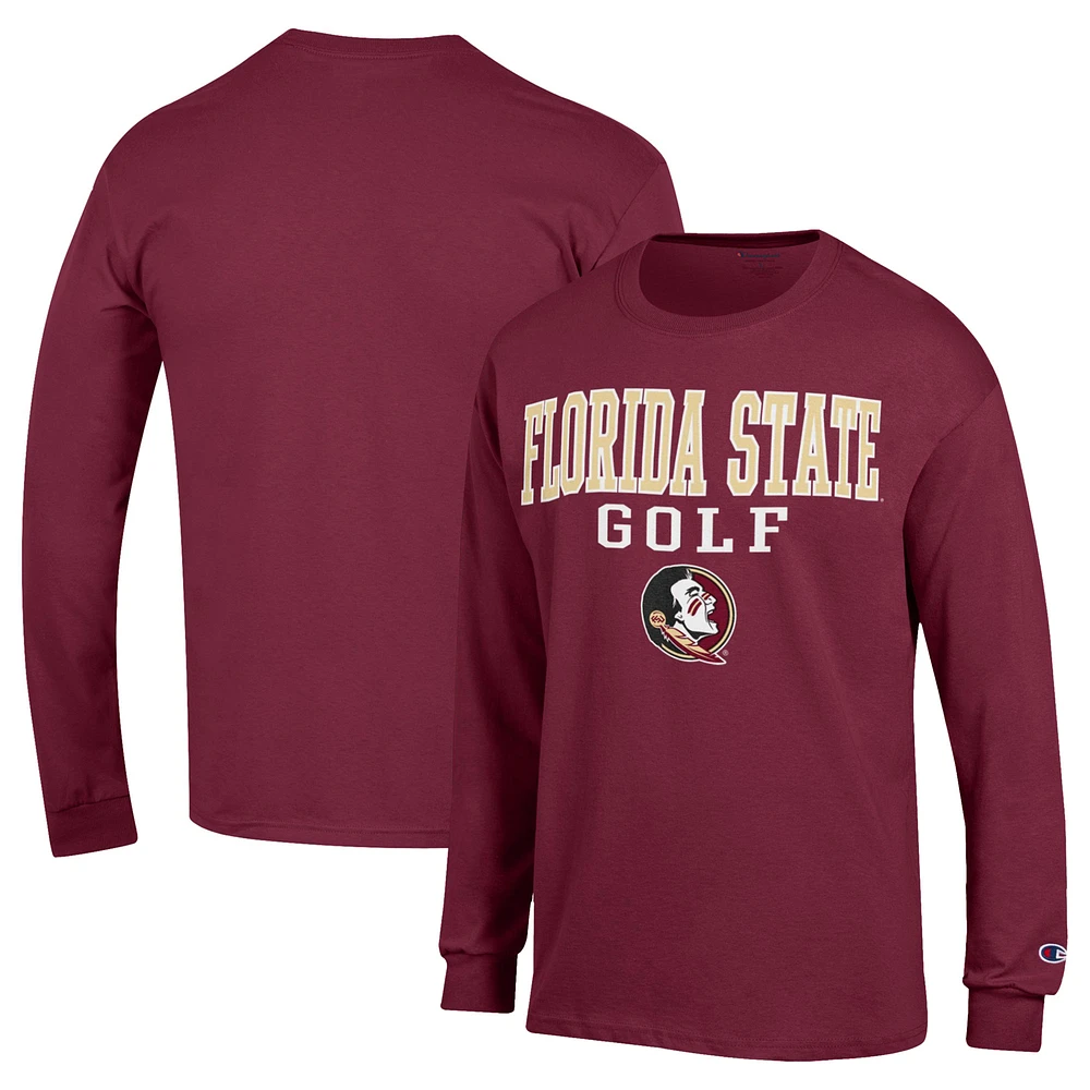 Men's Champion Garnet Florida State Seminoles Long Sleeve T-Shirt