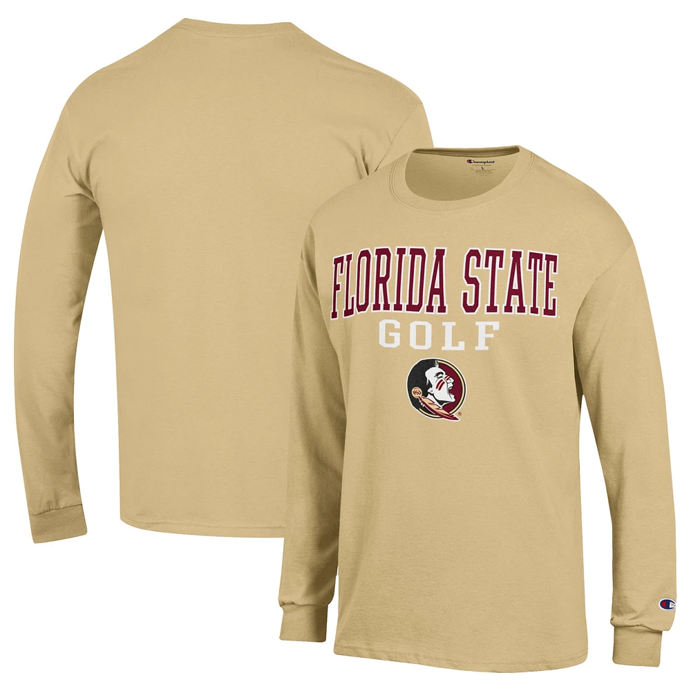 Men's Champion Gold Florida State Seminoles Long Sleeve T-Shirt