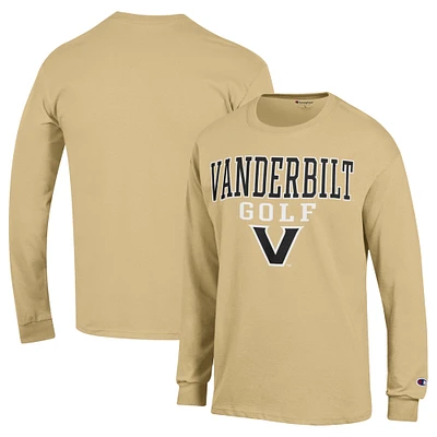 Men's Champion Gold Vanderbilt Commodores Long Sleeve T-Shirt