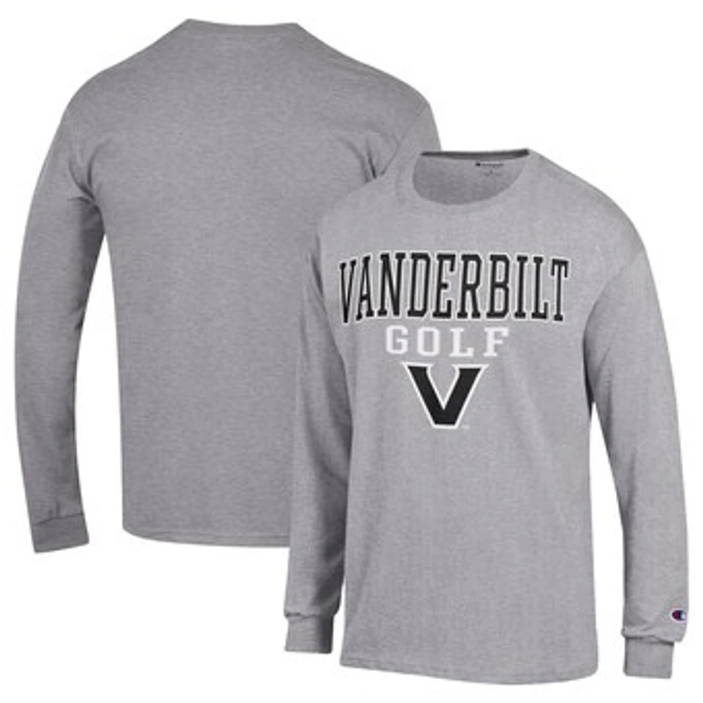 Men's Champion Gray Vanderbilt Commodores Long Sleeve T-Shirt
