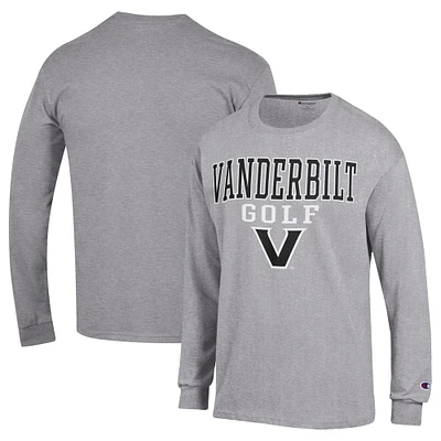 Men's Champion Gray Vanderbilt Commodores Long Sleeve T-Shirt